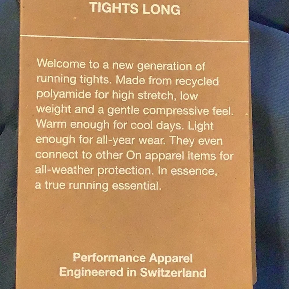 On Running Men Long Tights Functional and comfortable running tights all weather
